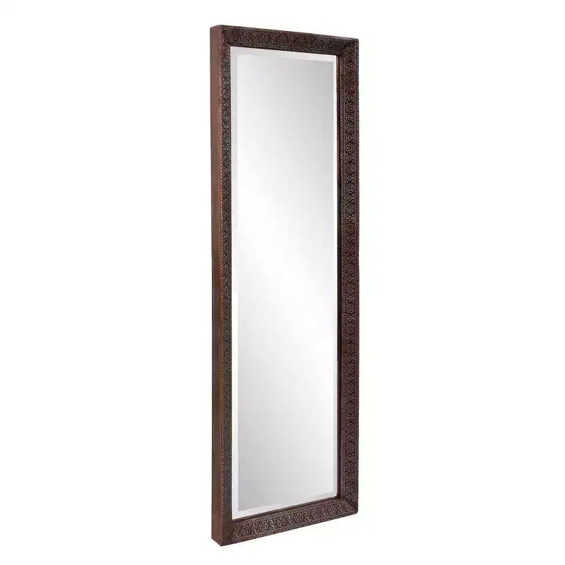 Miroir rectangulaire psyché 30x90cm avec cadre en métal fait main bronze : Décoration moderne élégante