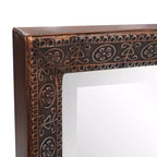 Miroir rectangulaire psyché 30x90cm avec cadre en métal fait main bronze : Décoration moderne élégante