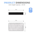 Matelas hybride de 30 cm (12 pouces), mousse rafraîchissante haute densité et ressorts ensachés individuellement, blanc/noir.
