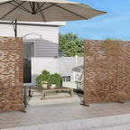Jardinière en métal noir 72 H47W avec treillis brise-vue pour patio, jardin et balcons de café