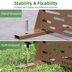 Jardinière en métal noir 72 H47W avec treillis brise-vue pour patio, jardin et balcons de café