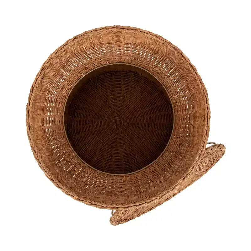 Table d'appoint en rotin de chaume