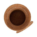 Table d'appoint en rotin de chaume