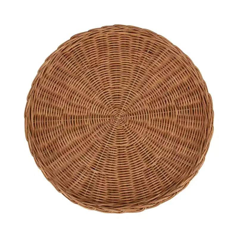 Table d'appoint en rotin de chaume