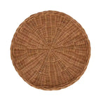 Table d'appoint en rotin de chaume