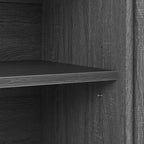 Meuble TV de 59 po pour téléviseurs jusqu'à 65 po, Centre de divertissement TV moderne du milieu du siècle avec armoires de rangement et étagères ouvertes, Meuble TV en bois pour la maison