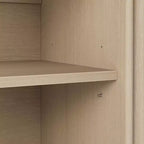 Meuble TV de 59 po pour téléviseurs jusqu'à 65 po, Centre de divertissement TV moderne du milieu du siècle avec armoires de rangement et étagères ouvertes, Meuble TV en bois pour la maison