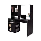 Bureau à domicile, noir pur, modèle annexe