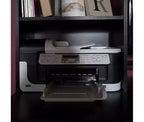Bureau à domicile, noir pur, modèle annexe