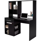 Bureau à domicile, noir pur, modèle annexe