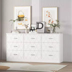Modern 9-Drawer Dresser with Built-In Power Outlet, Large Storage Chest for Bedroom, Closet, Living Room, or Hallway