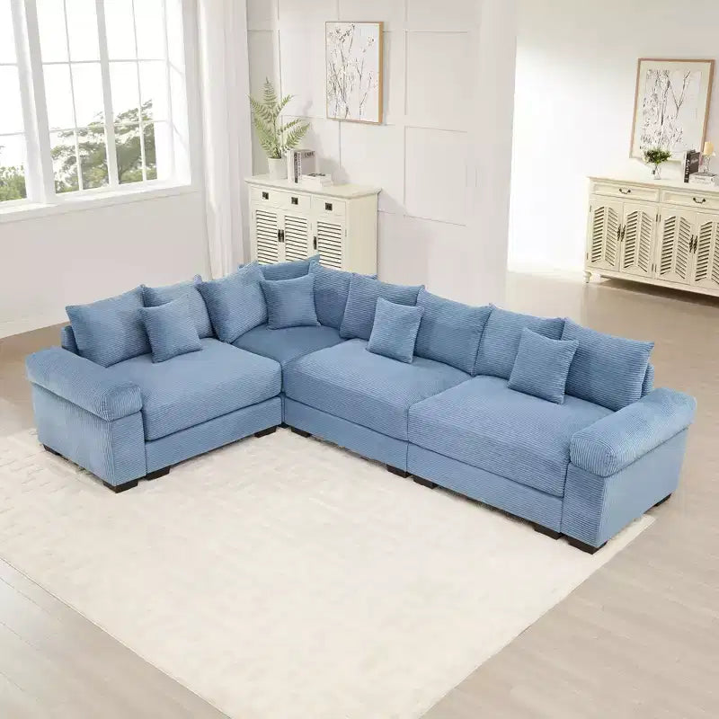 Canapé modulaire nuage surdimensionné, canapés modulaires convertibles avec assise profonde et accoudoirs extra-larges