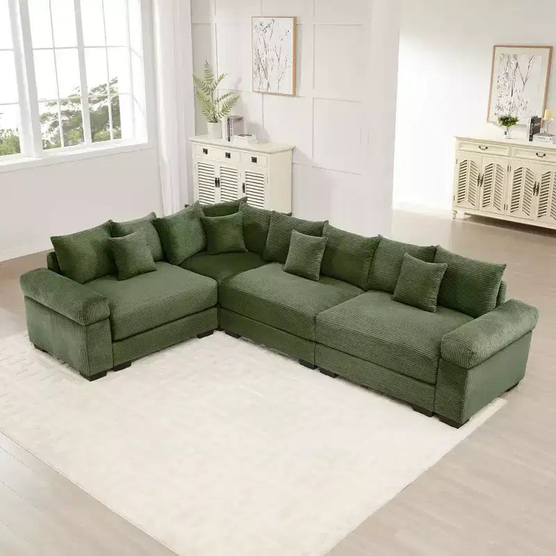Canapé modulaire nuage surdimensionné, canapés modulaires convertibles avec assise profonde et accoudoirs extra-larges