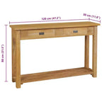 Console en Bois Naturel Teck Massif