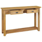 Console en Bois Naturel Teck Massif
