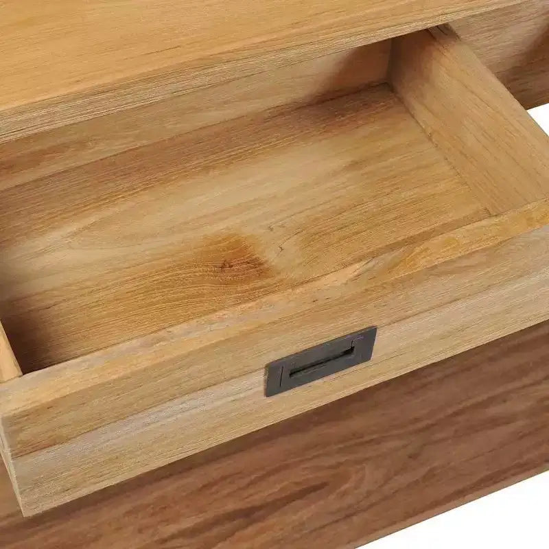 Console en Bois Naturel Teck Massif