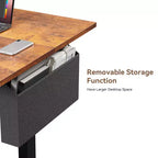 Bureau électrique assis-debout de 160 cm, réglable en hauteur, avec mémoire de position et sac de rangement, pour gaming, travail à domicile ou bureau