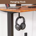 Bureau électrique assis-debout de 160 cm, réglable en hauteur, avec mémoire de position et sac de rangement, pour gaming, travail à domicile ou bureau