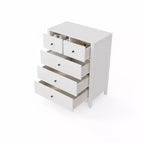 Commode moderne à 5 tiroirs pour chambre, grande commode en bois, organisateur de rangement spacieux, tiroirs pour entrée, couloir, placard, chambre d'enfant, bureau à domicile