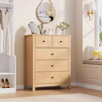Commode moderne à 5 tiroirs pour chambre, grande commode en bois, organisateur de rangement spacieux, tiroirs pour entrée, couloir, placard, chambre d'enfant, bureau à domicile