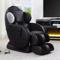 Fauteuil inclinable d'appoint en cuir noir