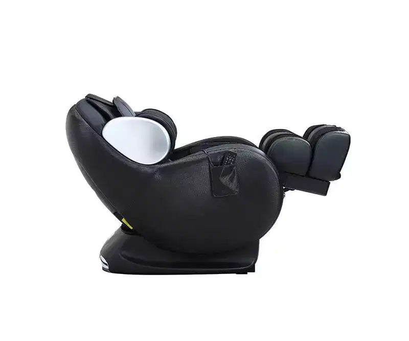 Fauteuil inclinable d'appoint en cuir noir