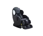 Fauteuil inclinable d'appoint en cuir noir