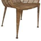 Fauteuil en rotin naturel : Structure en fer forgé, Aucun assemblage, Entretien par époussetage à sec, Usage adulte