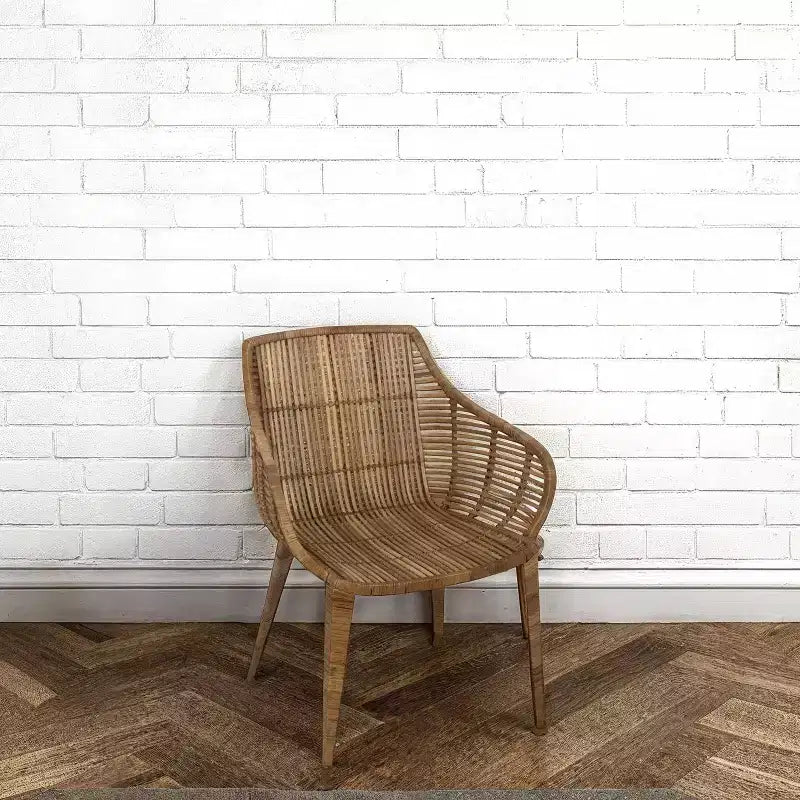 Fauteuil en rotin naturel : Structure en fer forgé, Aucun assemblage, Entretien par époussetage à sec, Usage adulte
