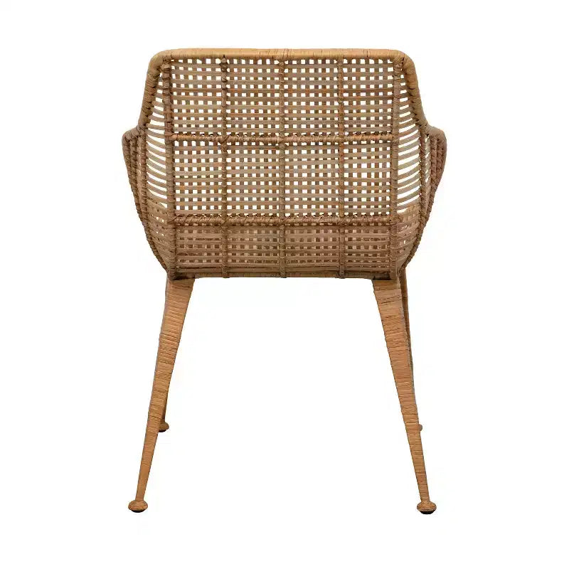 Fauteuil en rotin naturel : Structure en fer forgé, Aucun assemblage, Entretien par époussetage à sec, Usage adulte