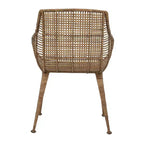 Fauteuil en rotin naturel : Structure en fer forgé, Aucun assemblage, Entretien par époussetage à sec, Usage adulte