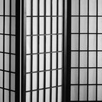 Paravent Shoji 6 pans à motif croisé 183 cm