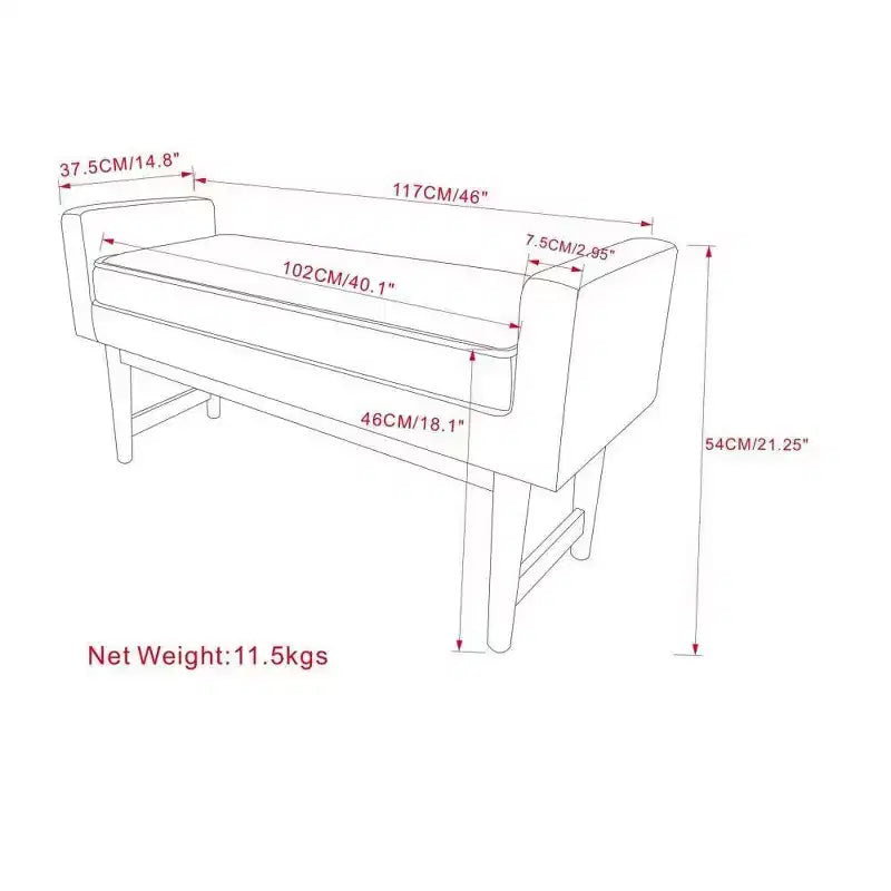 Banc Ottomane Contemporain Highbridge 46