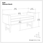 Banc ottoman moderne