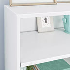 Bibliothèque classique à 6 étagères, bibliothèque en bois massif pour chambre d'enfant/salle de jeux