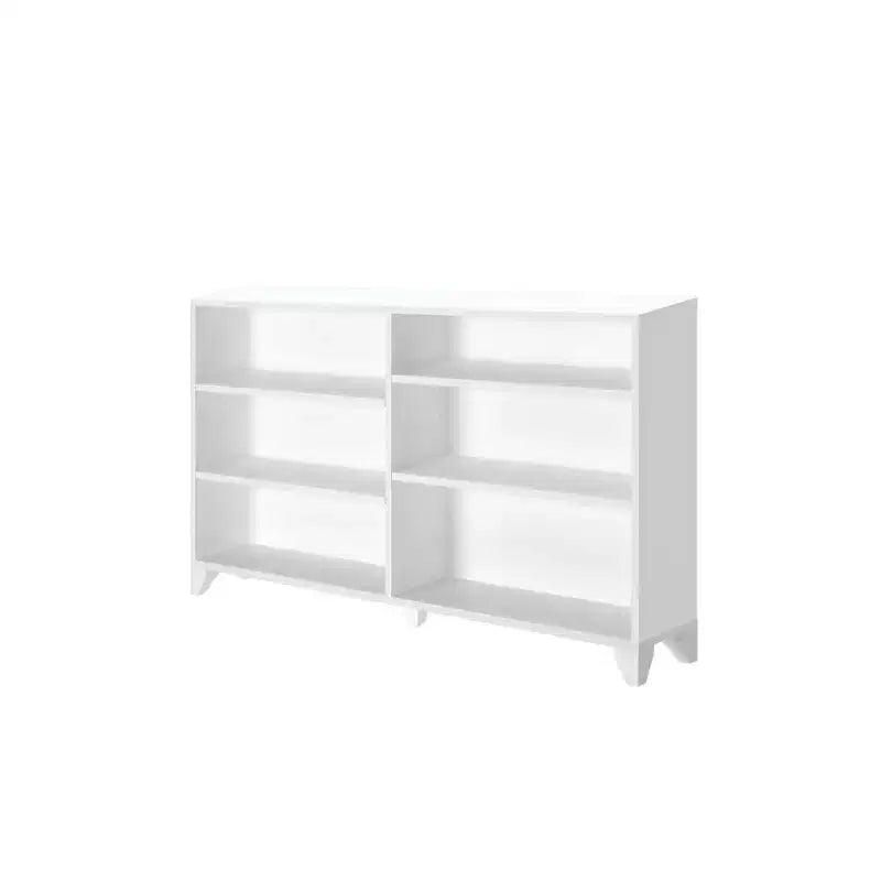 Bibliothèque classique à 6 étagères, bibliothèque en bois massif pour chambre d'enfant/salle de jeux