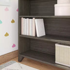 Bibliothèque classique à 6 étagères, bibliothèque en bois massif pour chambre d'enfant/salle de jeux