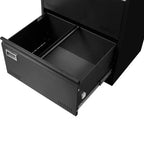 Armoire de classement latérale à 3 tiroirs, armoire de classement métallique verrouillable avec serrure pour dossiers de format légal/lettre/A4/F4, classeur verrouillable avec fonction anti-basculement