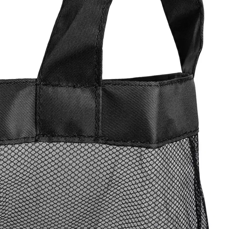 Panier à linge élégant avec deux sacs en maille et couvercle, Noir