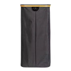 Panier à linge élégant avec deux sacs en maille et couvercle, Noir