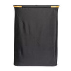 Panier à linge élégant avec deux sacs en maille et couvercle, Noir