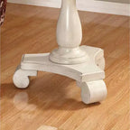 Table d'appoint ronde en bois sur piedestal