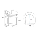 Chaises de salle à manger modernes en similicuir