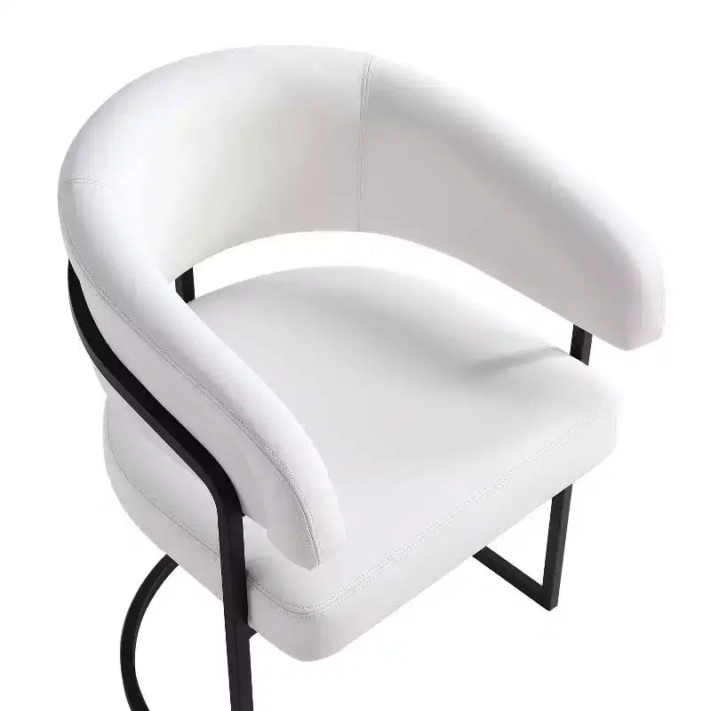 Chaise de salle à manger moderne Manhattan Comfort Augusta en similicuir