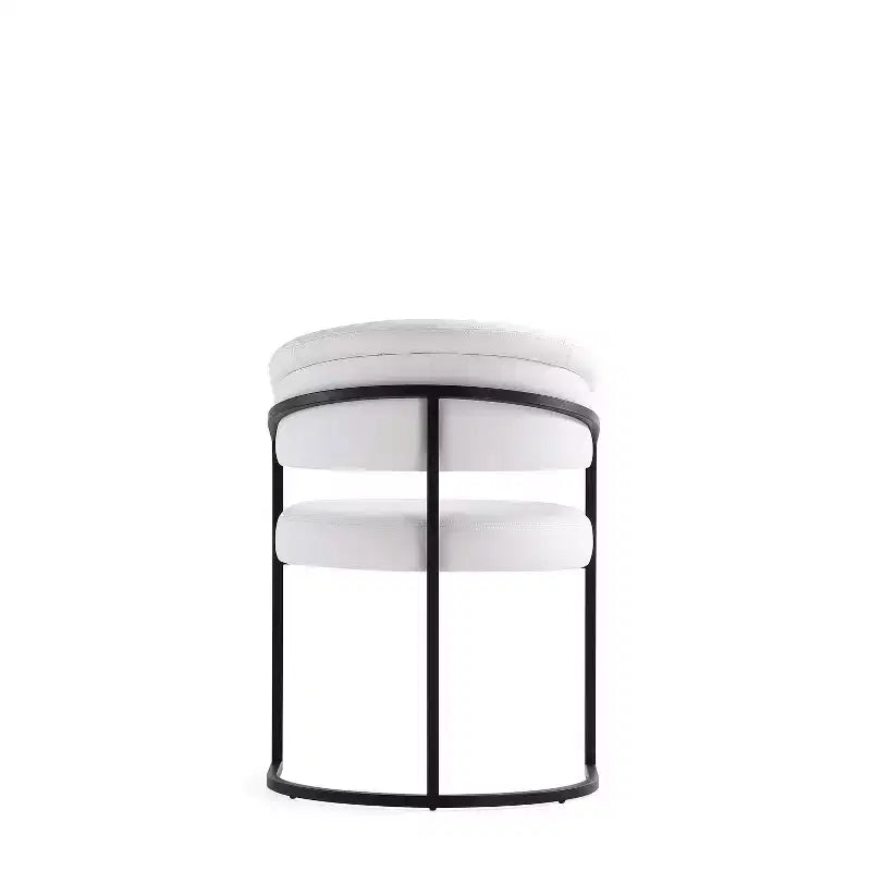 Chaise de salle à manger moderne Manhattan Comfort Augusta en similicuir