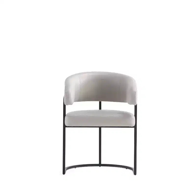 Chaise de salle à manger moderne Manhattan Comfort Augusta en similicuir